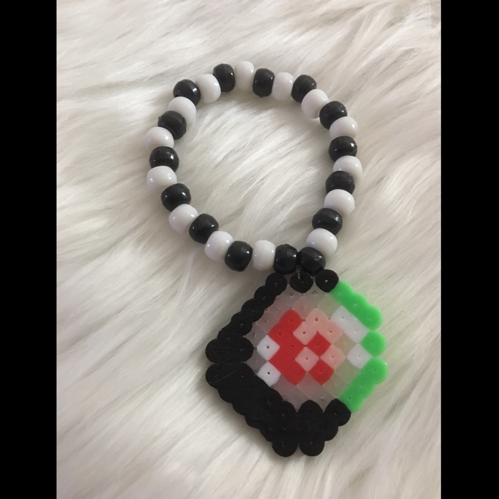 🍙🍡💚Sushi Perler Bracelet💚🍡🍙